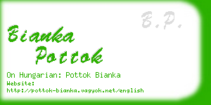 bianka pottok business card